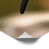 Schöner Hoopoe Bird mit Krone von Federn Poster (Ecke)