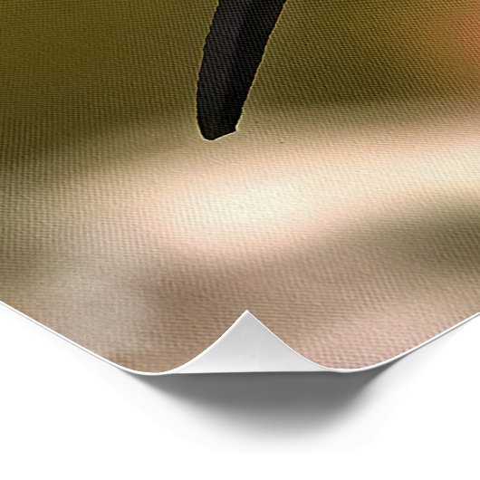 Schöner Hoopoe Bird mit Krone von Federn Poster (Ecke)