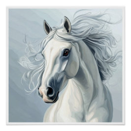 SCHÖNER HORSE #1 Throw Kissen Poster