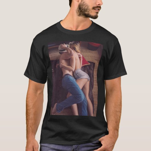 Schöner Hot Couple T - Shirt (Vorderseite)