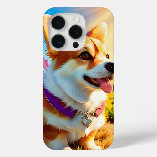 Schöner Hübscher Corgi Welpenhund 4 Case-Mate iPhone Hülle (Rückseite)