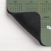 Schöner Hummingbird auf Zweig 2024 Kalender Mousepad (Ecke)