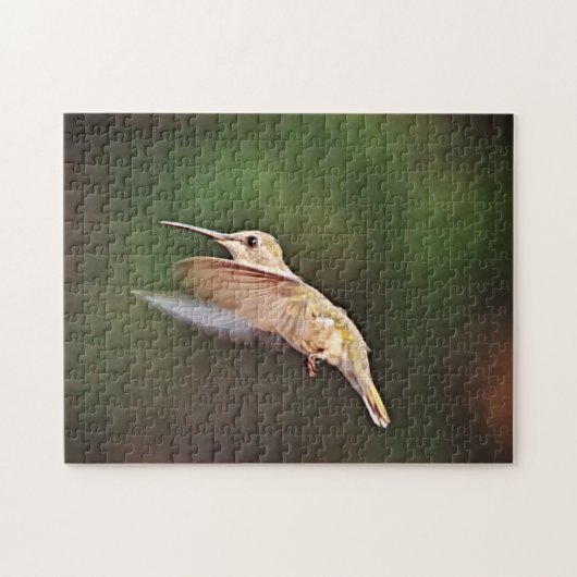 Schöner Hummingbird Bird im Flight Puzzle (Horizontal)