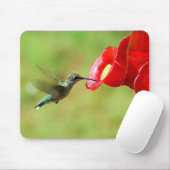 Schöner Hummingbird Fütternd Mousepad (Mit Mouse)