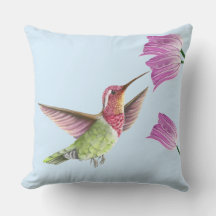 Schöner Hummingbird im Flug mit Tulips