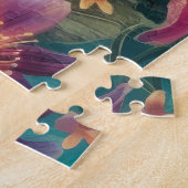 Schöner Hummingbird umgeben von Blume Puzzle (Seite)