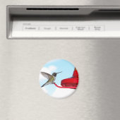 Schöner Hummingbird und Feeder Magnet (In Situ (Geschirrspüler))