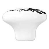 Schöner Hund Bostons Terrier Keramikknauf (Seitenansicht)