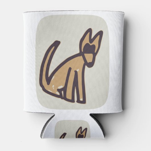 Schöner Hund Dosenkühler (Vorderseite)