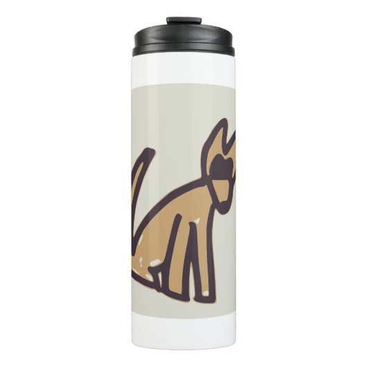 Schöner Hund Thermosbecher (Vorderseite)