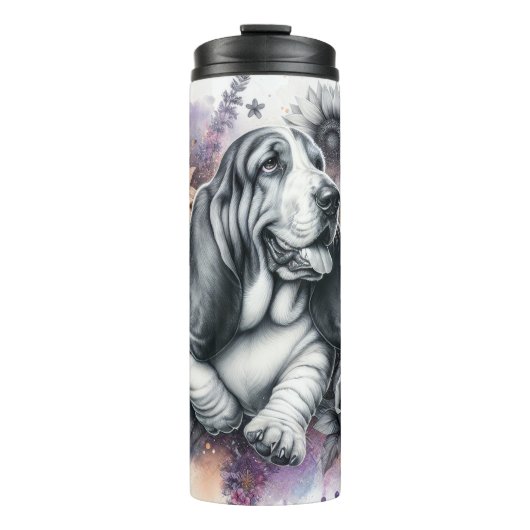 Schöner Hundehund/Hund Thermosbecher (Vorderseite)