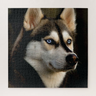 Schöner Husky-Wurfkissen Puzzle
