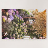 Schöner Hydrangea-Garten Entspannen Sie sich bei d Puzzle (Horizontal)