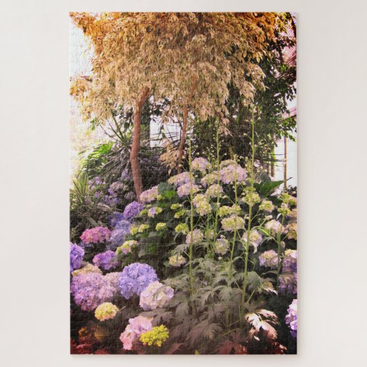 Schöner Hydrangea-Garten Entspannen Sie sich bei d Puzzle (Vertikal)