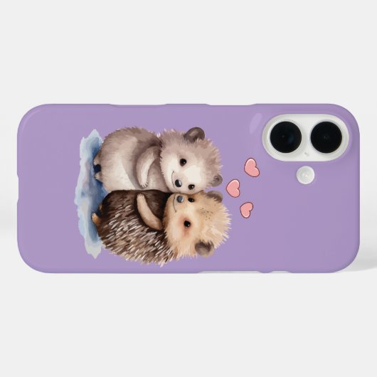 Schöner Igel Case-Mate iPhone Hülle (Rückseite (Horizontal))