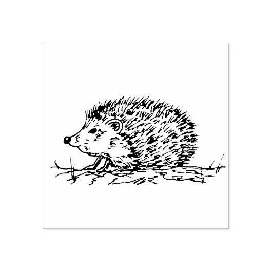 Schöner Igel Gummistempel (Prägung)