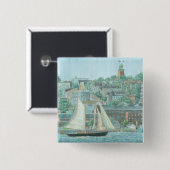 Schoner in Casco Bay Button (Vorne & Hinten)