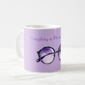 Schöner in Lila Kaffeetasse (Vorderseite Links)