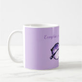 Schöner in Lila Kaffeetasse (Links)