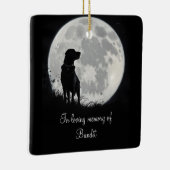 Schöner Individuelle Name für Hunde Keramikornament (Rechts)