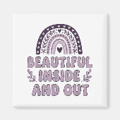 Schöner Innen- und Außensaal mit Niedlichem Regenb Magnet (Vorne)