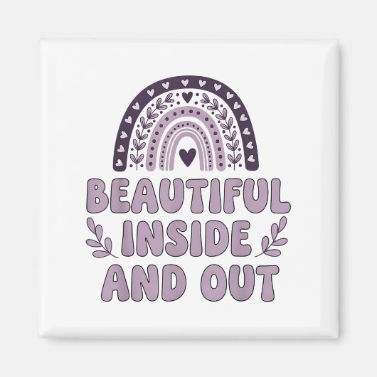 Schöner Innen- und Außensaal mit Niedlichem Regenb Magnet (Vorne)