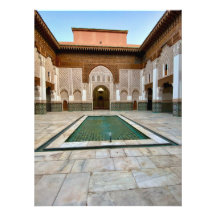 Schöner Innenhof von Ben Youssef - Marrachech