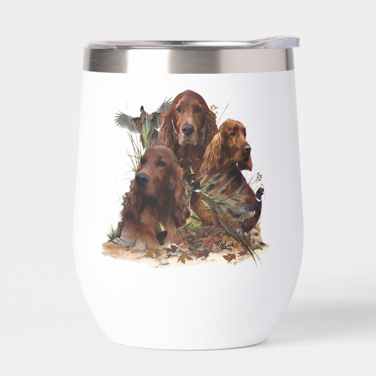 Schöner irischer Setter mit Pheasant , Kunst (Links)