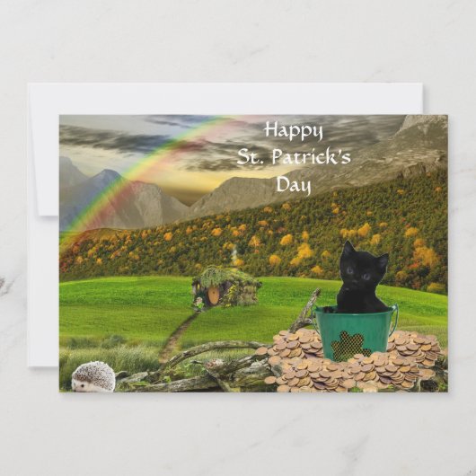 Schöner Jack Der St. Patrick's Day der Katze (Vorderseite)