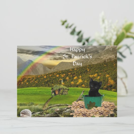 Schöner Jack Der St. Patrick's Day der Katze (Stehend Vorderseite)