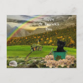Schöner Jack Der St. Patrick's Day der Katze Postkarte (Vorderseite)