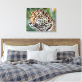 Schöner Jaguar im Wilden Leinwanddruck (Insitu (Schlafzimmer))