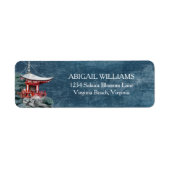 Schöner japanischer Tempel Nachts Natur Moderne (Vorne)