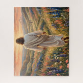 Schöner Jesus, der im Garten wandelt Puzzle (Vertikal)