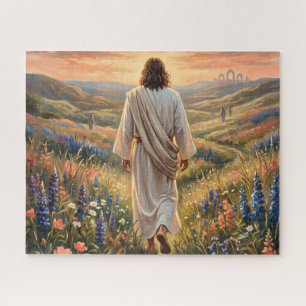 Schöner Jesus, der im Garten wandelt Puzzle