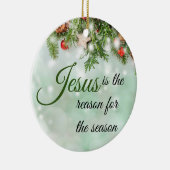 Schöner Jesus ist der Grund während der Jahreszeit Keramik Ornament (Rechts)