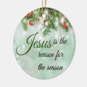 Schöner Jesus ist der Grund während der Jahreszeit Keramik Ornament (Links)