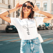 Schöner Jesus Niedlich Cross Script T - Shirt