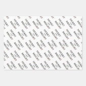 Schöner JOY Winter botanisch, Merry & Bright Geschenkpapier Set (Vorderseite 3)