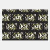 Schöner JOY Winter botanisch, Merry & Bright Geschenkpapier Set (Vorderseite 2)