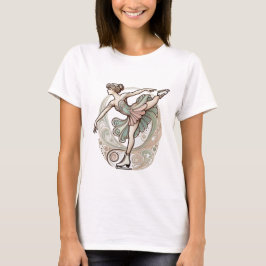 Schöner Jugendstil-Skater Frauen-T - Shirt