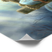 Schöner junger Märchenschmetterling auf Swing. Ill Poster (Ecke)