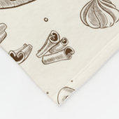 Schöner Kaffee-Espresso-Entwurf Fleecedecke (Ecke)