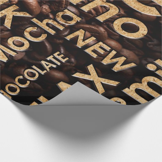 Schöner Kaffee-Espresso-Entwurf Geschenkpapier (Ecke)