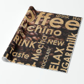 Schöner Kaffee-Espresso-Entwurf Geschenkpapier (Ungerollt)