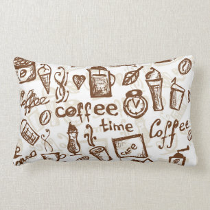 Schöner Kaffee-Espresso-Entwurf Lendenkissen