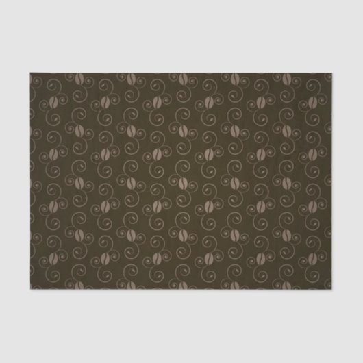 Schöner Kaffee-Espresso-Entwurf Seidenpapier (Vorderseite)