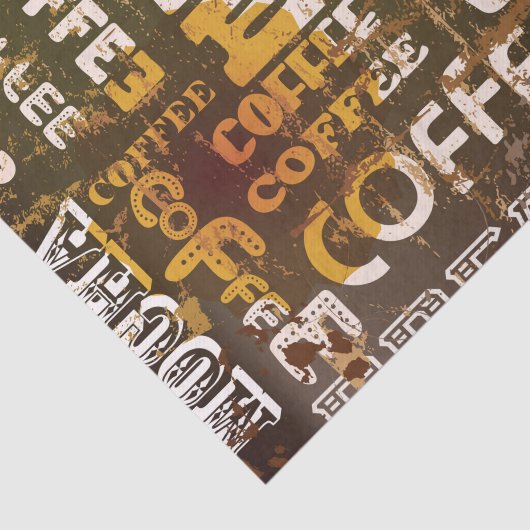 Schöner Kaffee-Espresso-Entwurf Seidenpapier (Ausschnitt)