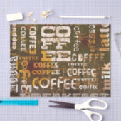 Schöner Kaffee-Espresso-Entwurf Seidenpapier (Handwerk)