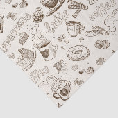 Schöner Kaffee-Espresso-Entwurf Seidenpapier (Ausschnitt)